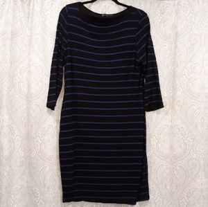 Fashion to figure black and blue dress